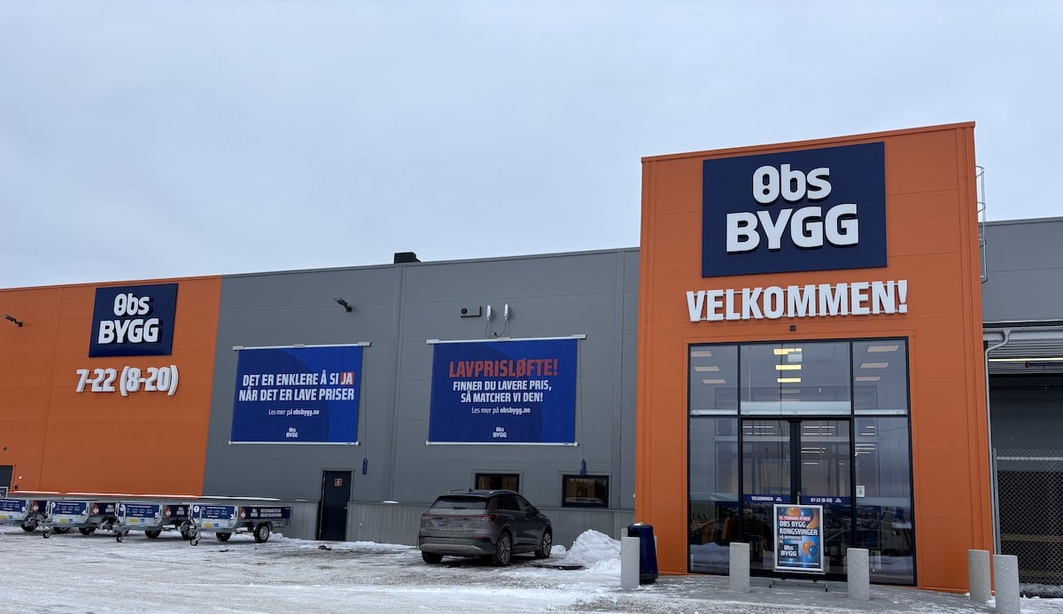 Forsiden av Obs BYGG Kongsvinger