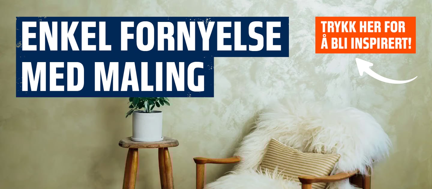 Enkel fornyelse med interiørmaling