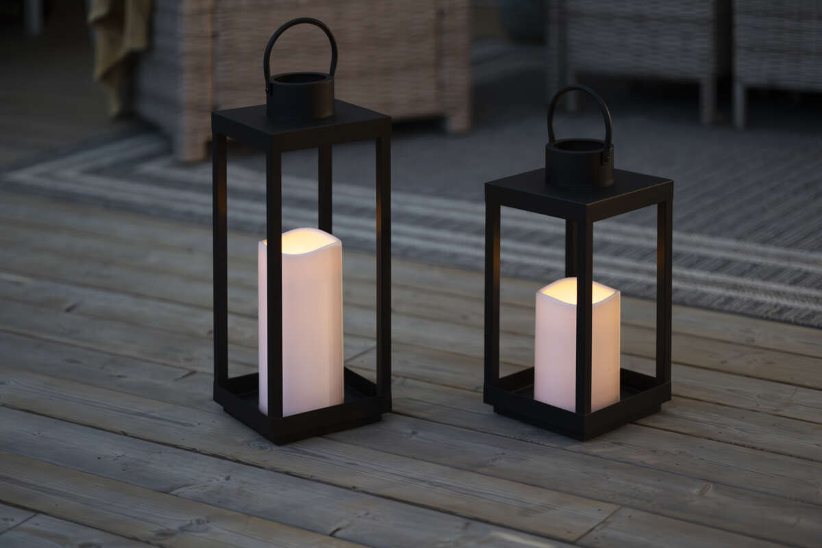 Lykt med integrert LED kubbelys