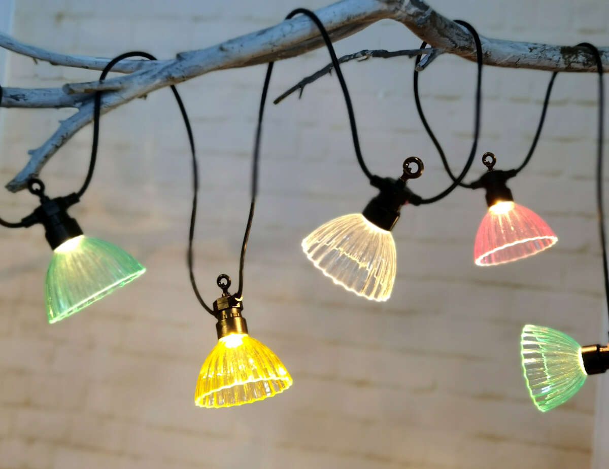 Solcelle LED lyslenke m/skjerm