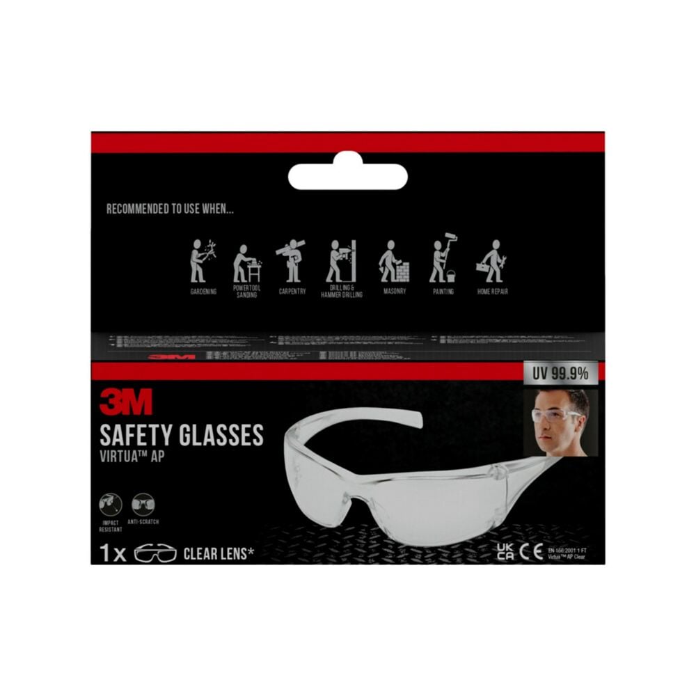 3M Virtua AP vernebrille klar
