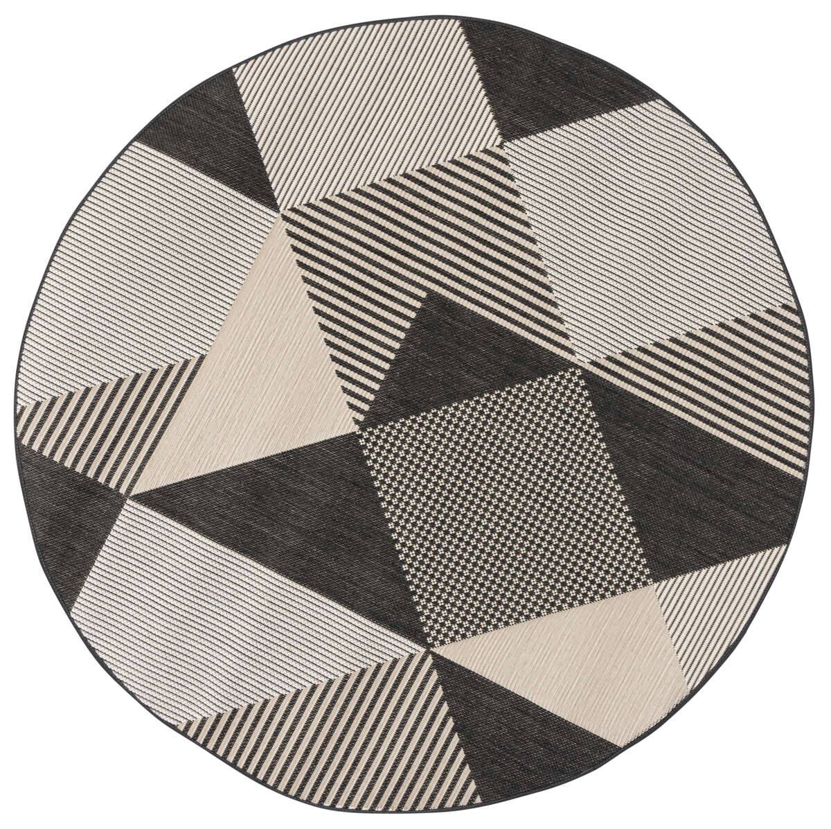 Praga uteteppe, grå/beige Ø133