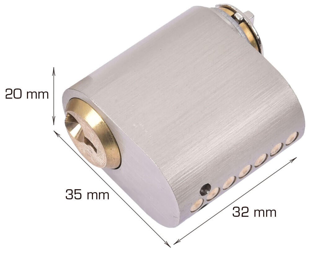 Home>it oval låssylinder med 3 nøkler 2-pk