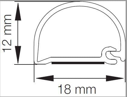 14x18x2500 Kabellist Primo Cover-it PVC