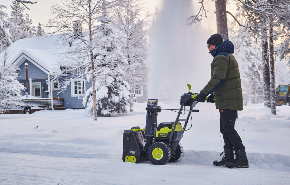 Ryobi RY36STX56A-250 snøfreser m/2x5.0Ah batteri