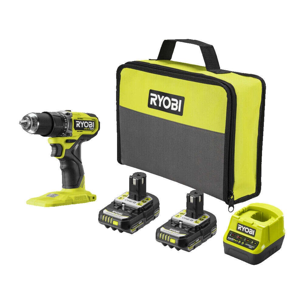 Ryobi ONE+ HP RDD18C1-2C20S Compact bor-/skrutrekker sett m/batteri