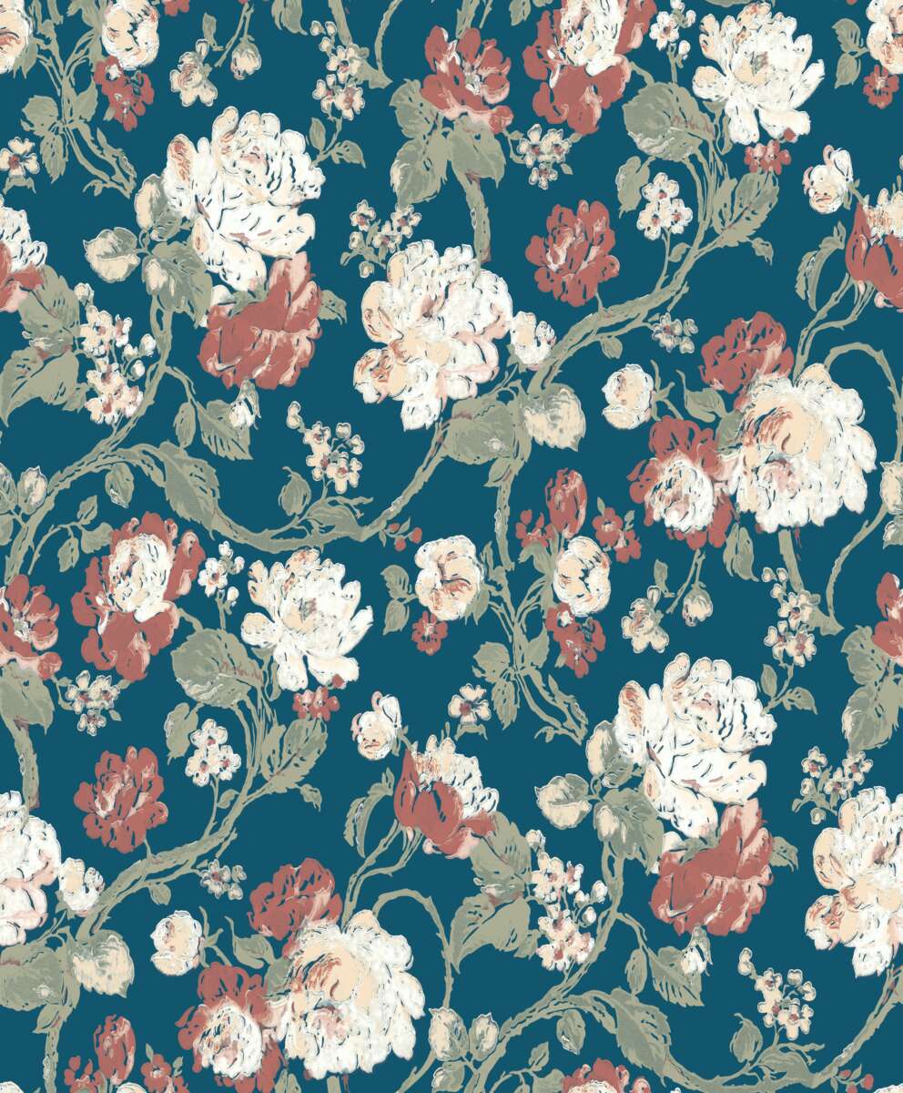 Classic blomstret fibertapet