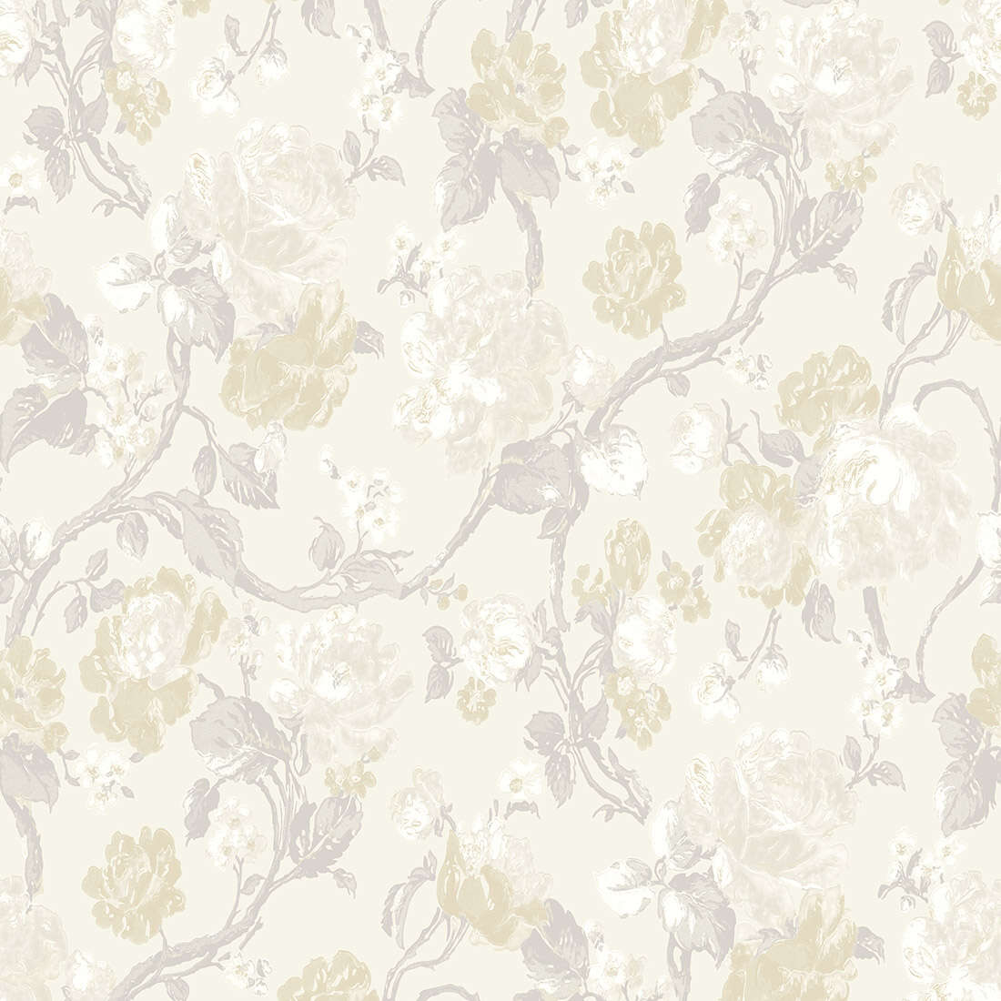 Classic blomstret fibertapet