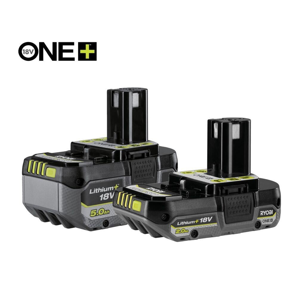 Ryobi RB18252 2.0 + 5.0 Ah batteri sett