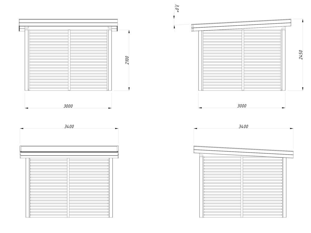 Palmako Paviljong Lenna 302 8.3 m2