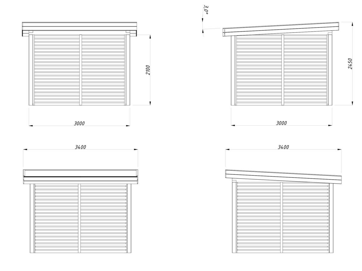 Palmako Lenna 302 paviljong 8.3 m2