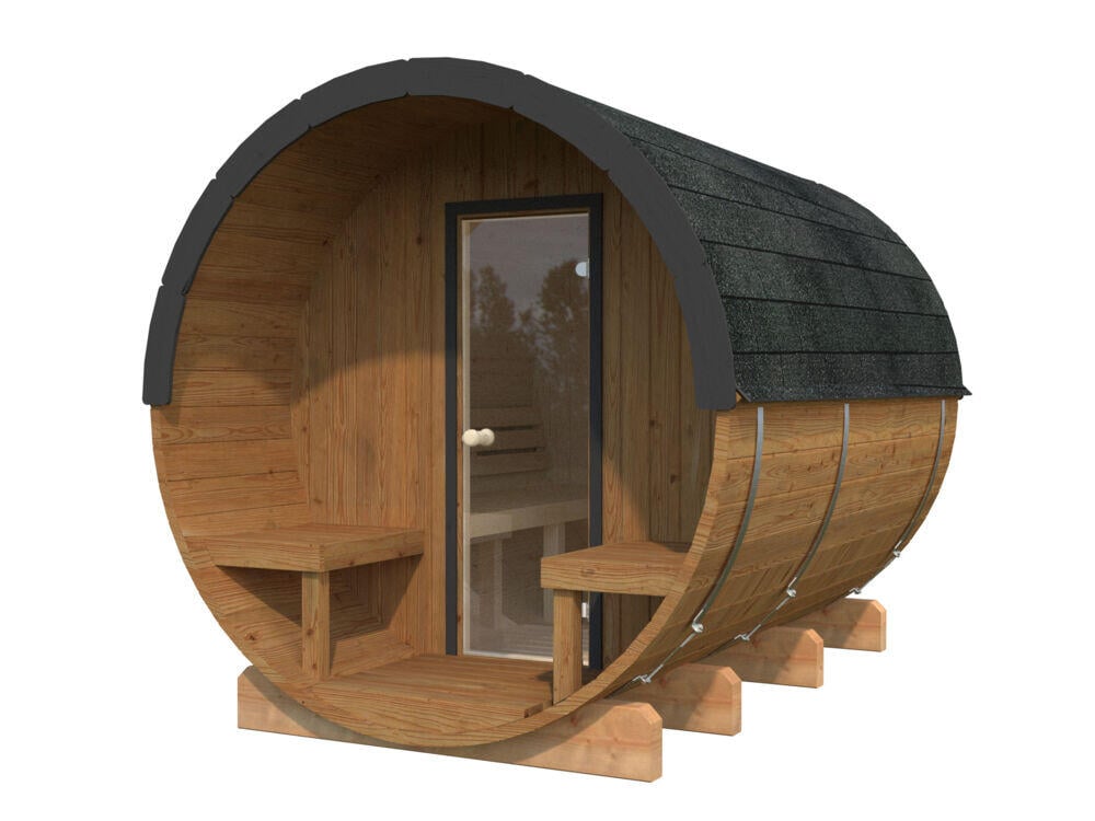 Palmako Badstutønne Anita 1.6+0.7 m2