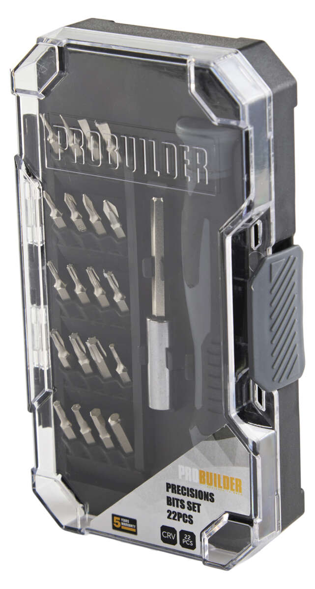 Probuilder Presicions sett med skrutrekker og 22 bits.