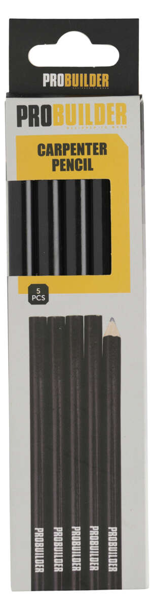 Probuilder tømmermannsblyant 5-pk