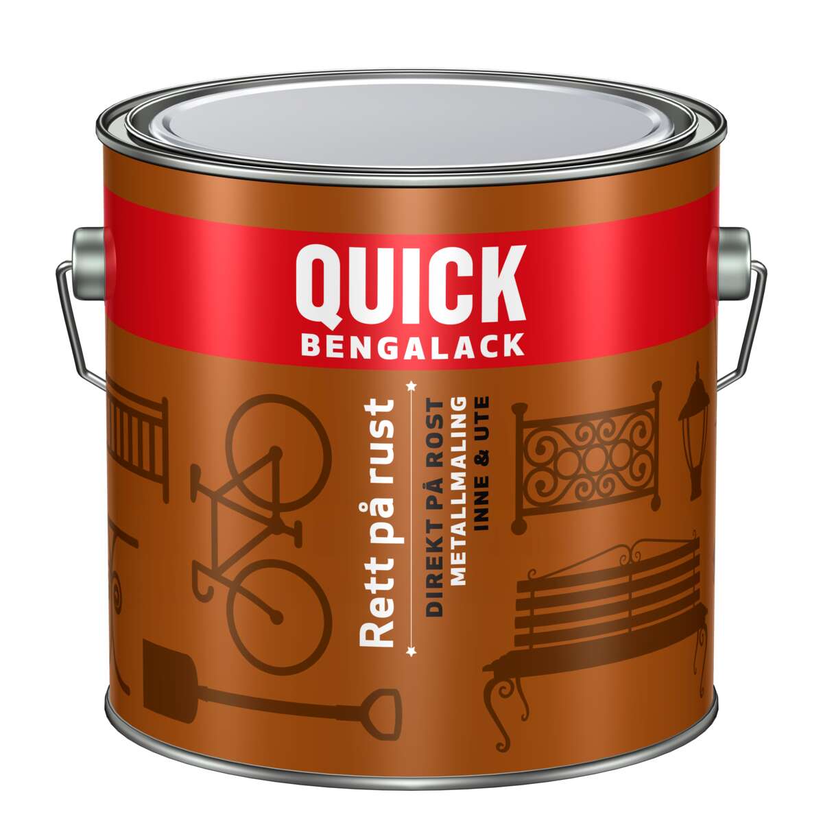 Quick Bengalack Rett på Rust