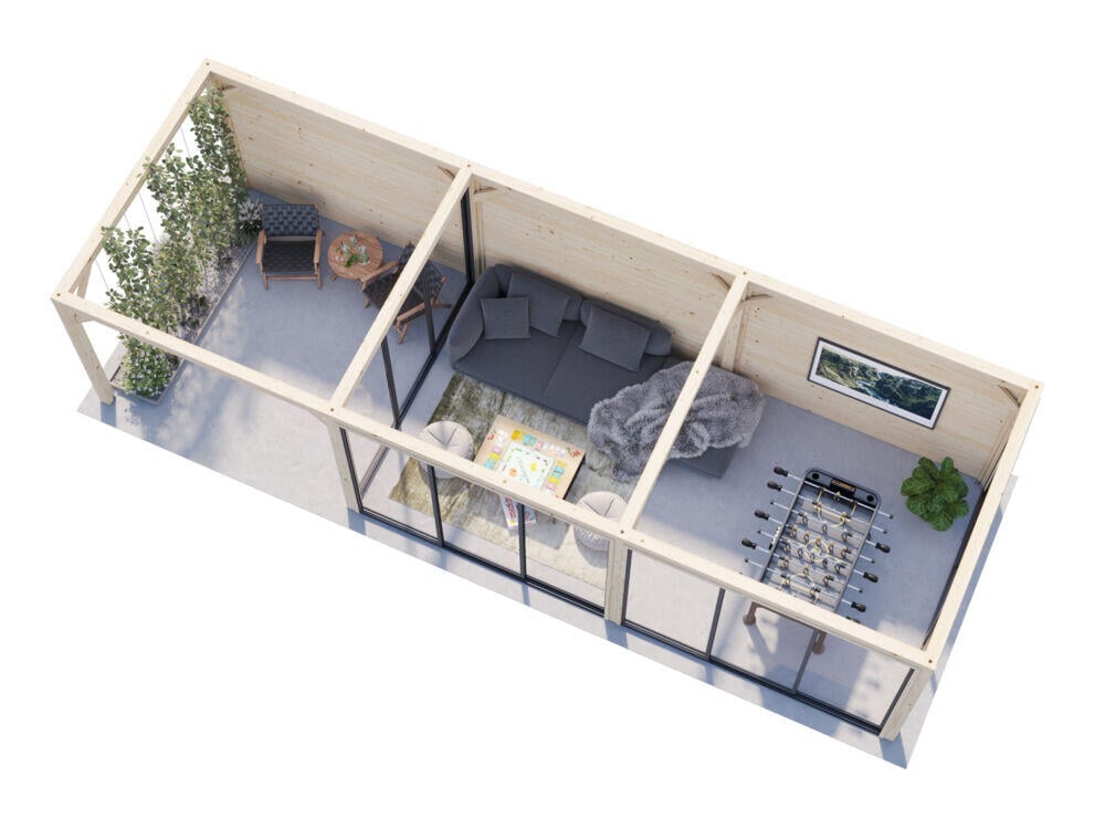 Palmako Bianca 218 hagestue 24,9 m²