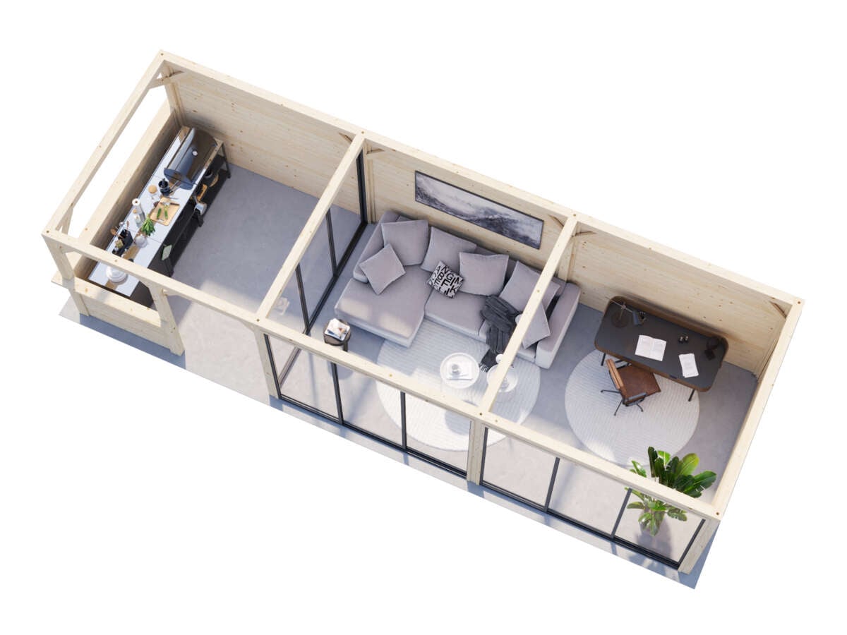 Palmako Lenna 419 hagestue 24,9 m²