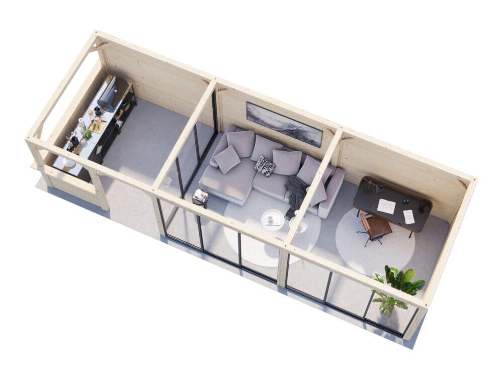 Palmako Bianca 219 hagestue 24,9 m²