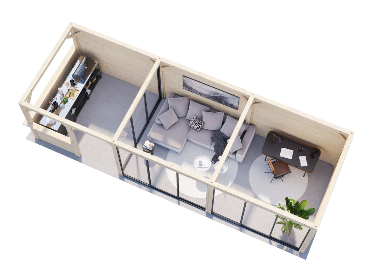 Palmako Bianca 219 hagestue 24,9 m²