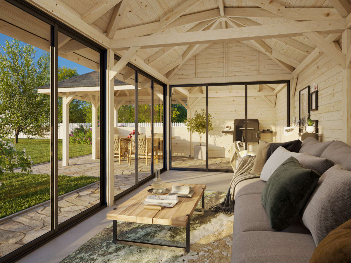 Palmako Bianca 220 hagestue 33.2 m²