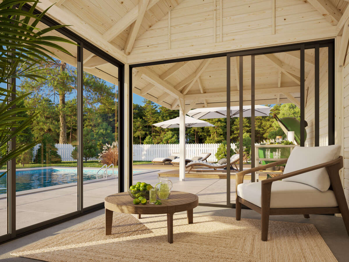 Palmako Bianca 205 hagestue 16,6 m²