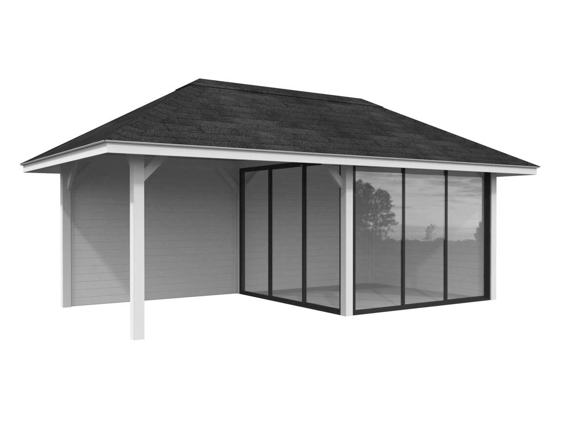Palmako Bianca 205 hagestue 16,6 m²