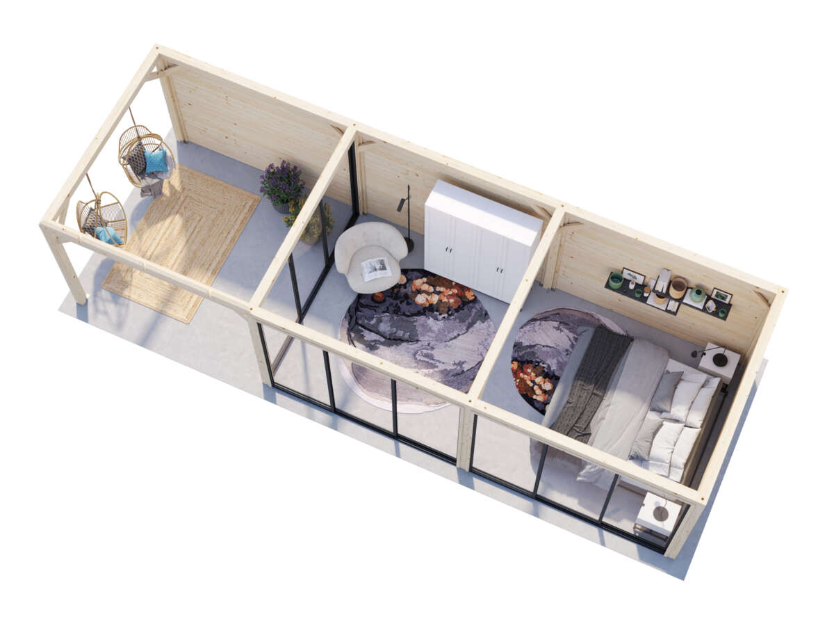 Palmako Bianca 217 hagestue 24,9 m²