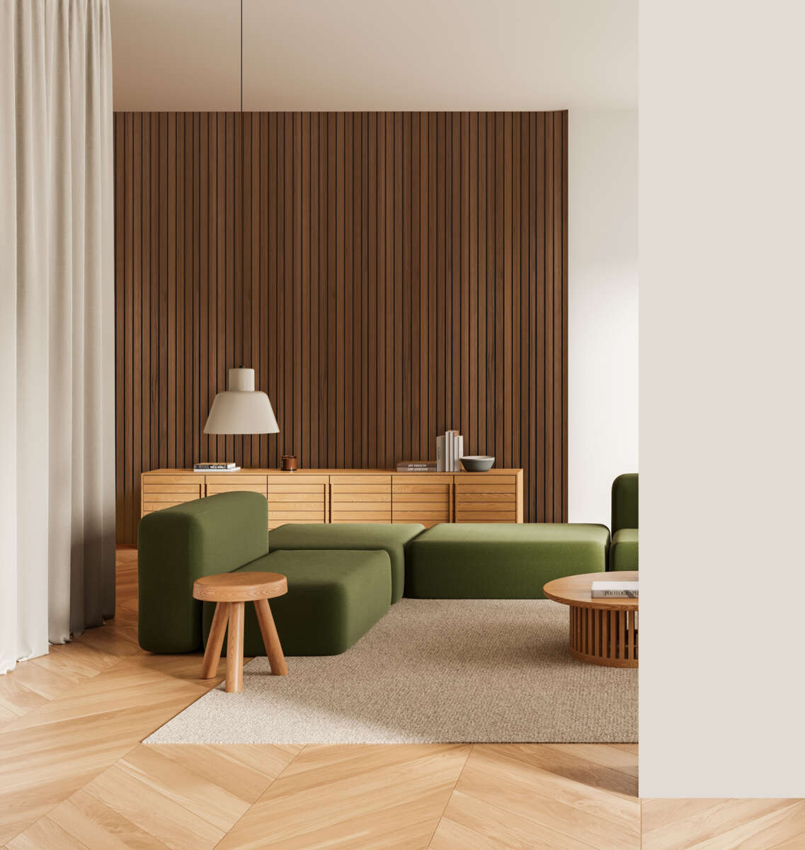 Snapwall Deco 2,4 m Walnut spilepanel