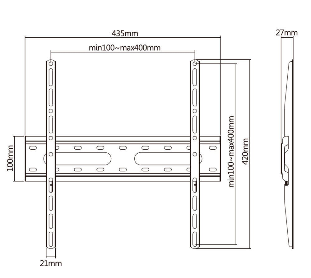 Home>it 32-70" slim TV-oppheng