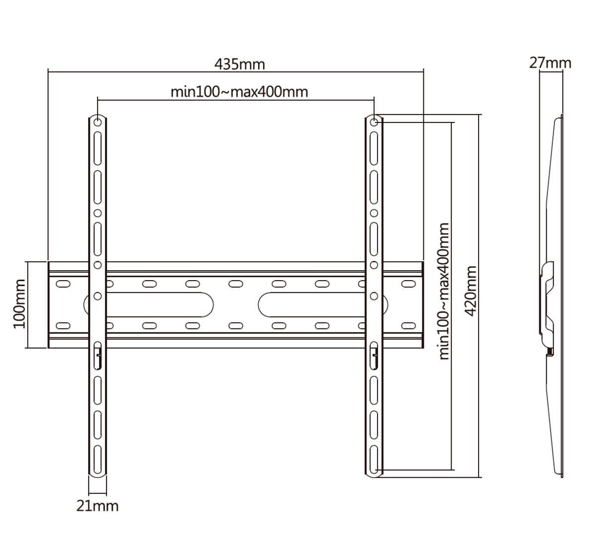 Home>it 32-70" slim TV-oppheng