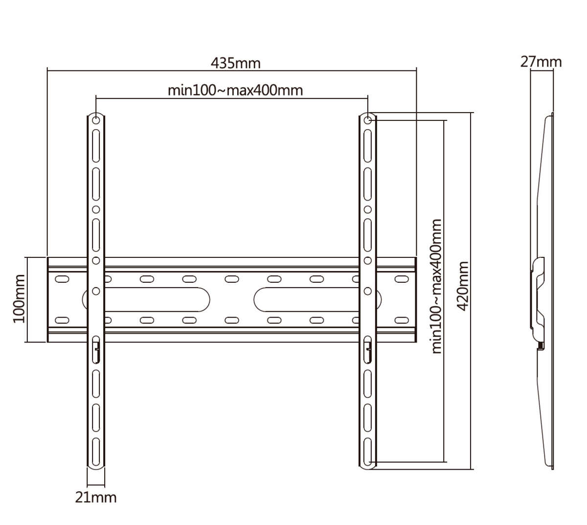 Home>it 32-70" slim TV-oppheng