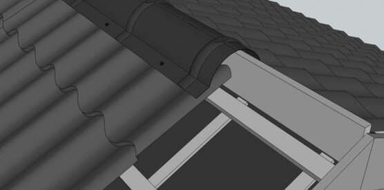 Verform Mønekam takpanne svart