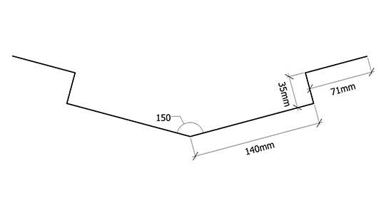 Verform sort gradrenne/kilrenne beslag