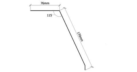 Verform sort 170 raft-/takfotbeslag