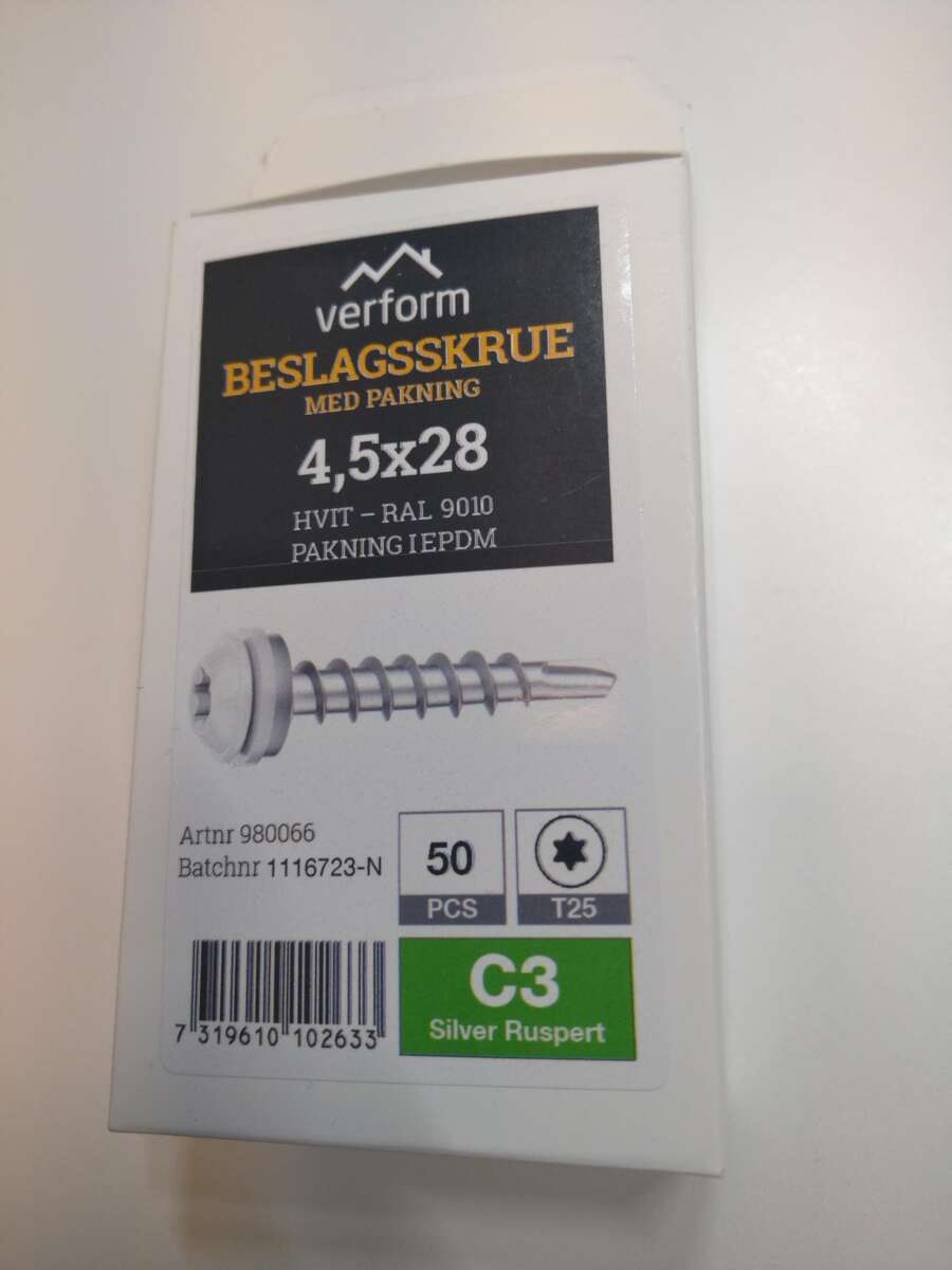 Verform beslagsskrue 50-pk