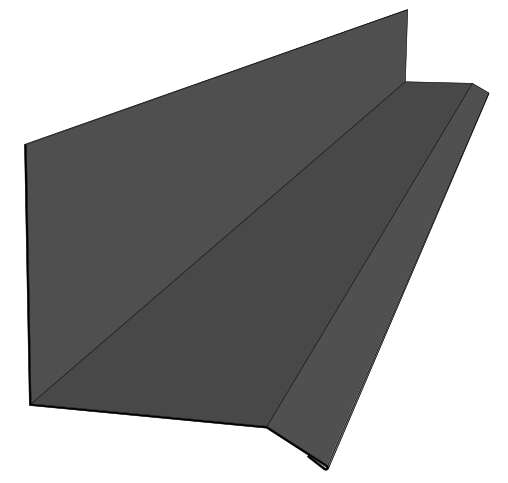 Verform 90° sort overgangsbeslag