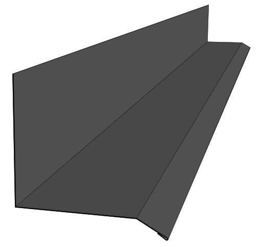 Verform 90° sort overgangsbeslag