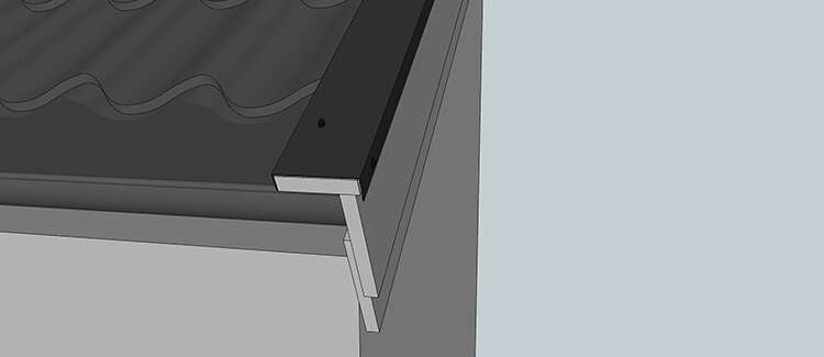 Verform klassisk 4" sort vindskibeslag