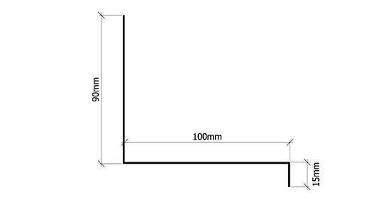 Verform Terrassebeslag 100 sort