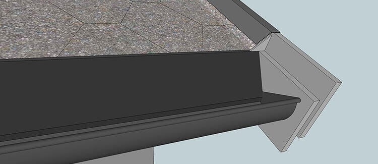 Verform Vindskibeslag shingel sort