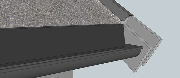 Verform Vindskibeslag shingel sort