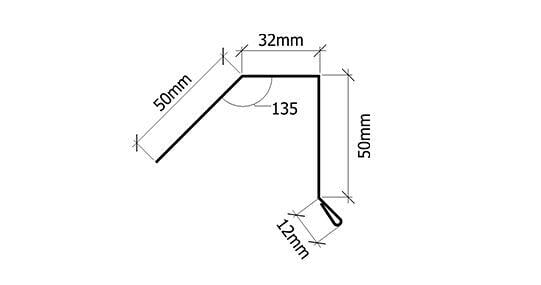 Verform Vindskibeslag shingel sort