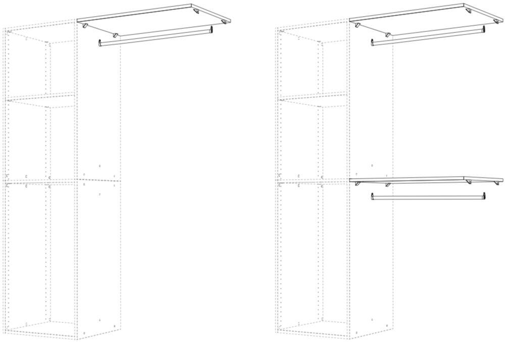FlexiSlide innredning topphylle