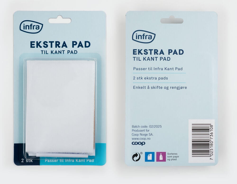 Infra refill til kant pad 2-pk