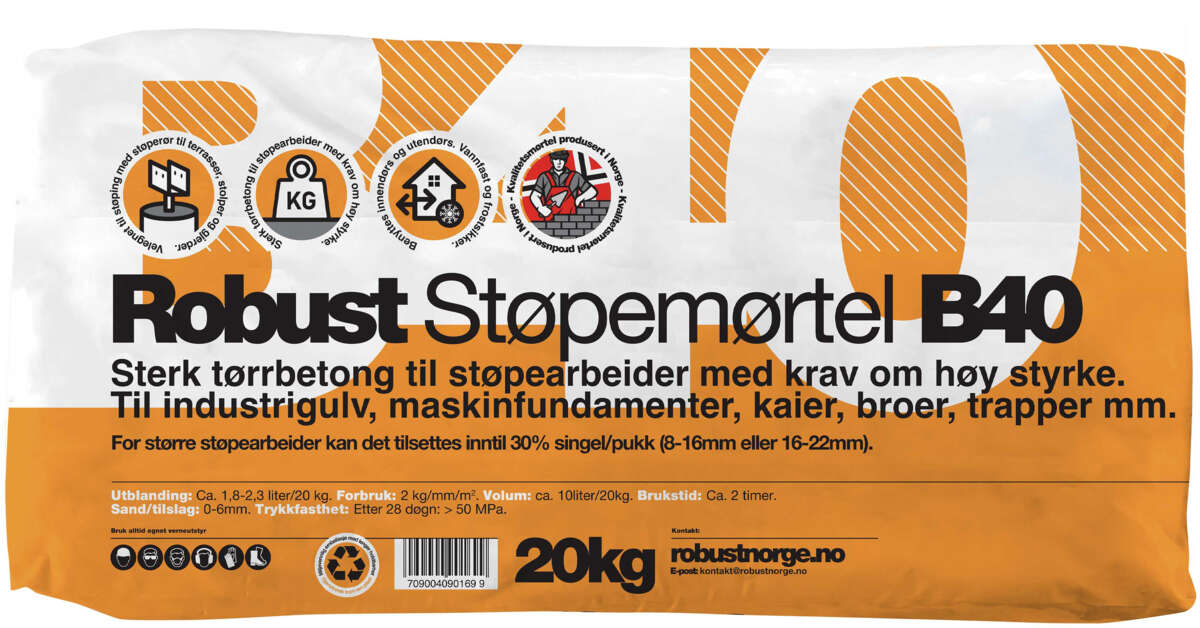 Robust Støpemørtel B40