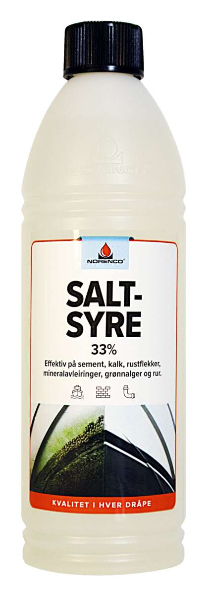 Norenco Saltsyre 33% 0,6 liter