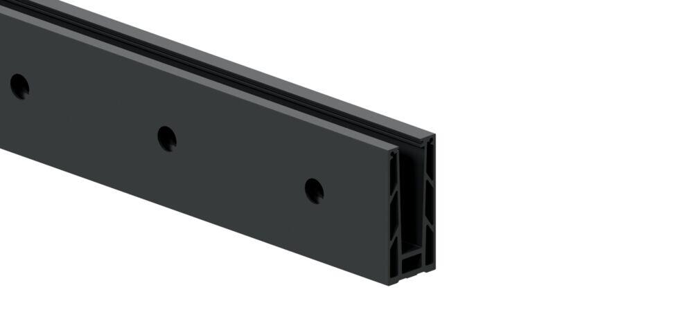 IDT Pure bunnprofil for glass invers 3 meter