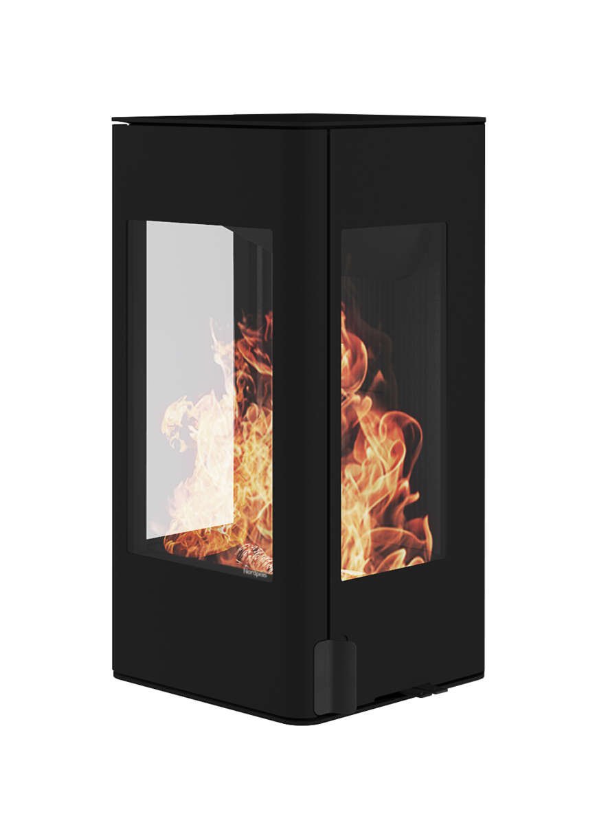 Nordpeis YoU Wall mørk Thermotte peisovn