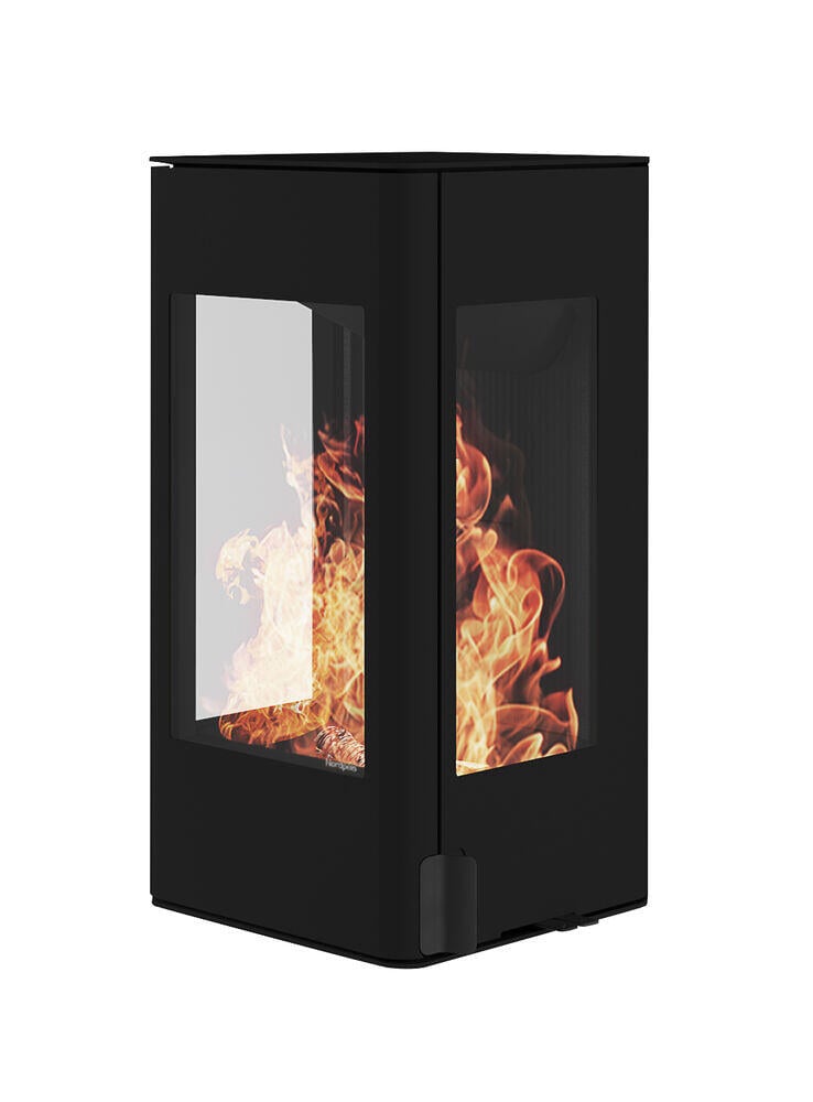 Nordpeis YoU Wall mørk Thermotte peisovn