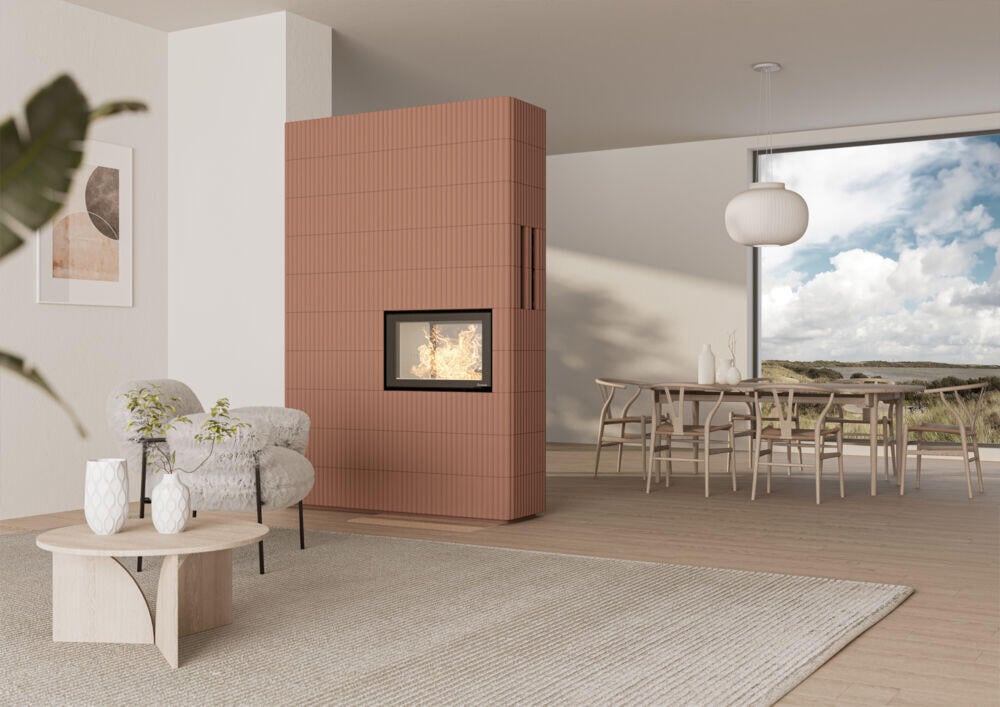 Nordpeis Wave T Wide 3+5 lys Thermotte peisovn